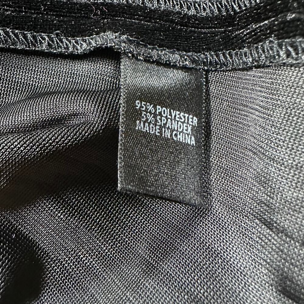 St. John NWT Crushed Velvet Black Short Sleeve Top Size S Boat Neck Stretchy - Picture 4 of 8